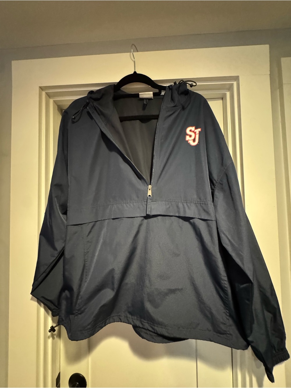 Champion St, John’s University Navy Pullover Hooded Rain Jacket